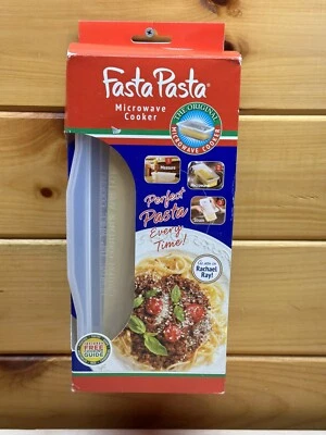 FASTA PASTA MICROWAVE COOKER & STRAINER  SEEN ON RACHEL RAY Perfect Pasta  New! - Image 1 of 4