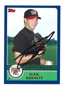 Sean Burnett AUTOGRAPH Pittsburgh Pirates 2003 Topps Traded & Rookies #T165 AUTO - Picture 1 of 2