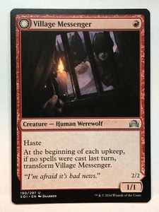 MTG Village Messenger Moonrise Intruder Shadows Over Innistrad 190/297 Regular - Bild 1 von 2