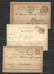 TARJETAS POSTALES ALEMANIA -- (24) DIFERENTES -- 1873 -- USADAS - Imagen 1 de 11