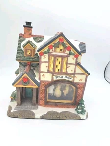 Norman Rockwell Weihnachtsdorf Soda Shop nach dem Abschlussball Samstagabend Post - Bild 1 von 6