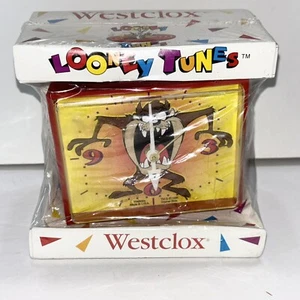 Neu in Box Westclox 1995 Looney Tunes rot Analong Wecker Tasmanischer Teufel - Bild 1 von 14