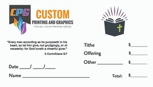 5000 CUSTOM CHURCH OFFERINGS ENVELOPES FULL COLOR - Picture 1 of 3
