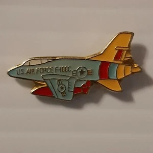 AIRPLANE JET PLANE #10 Vintage enamel metal hat tac pin lapel tack  - Picture 1 of 3