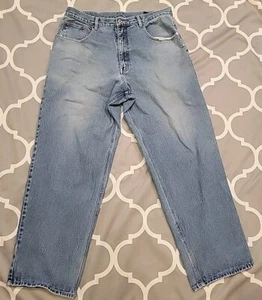 Vintage Pelle Pelle Jeans Wide Leg Baggy Loose Y2K  Mens 38x33 Distressed Skater - Picture 1 of 24