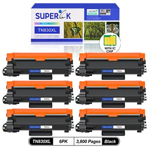 6PK Toner Cartridge for Brother TN830XL MFC-L2807DW MFC-L2900DW MFCL2980DW - Afbeelding 1 van 24