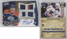 2011-12 Panini Prime Auto Silver /50 Ryan Nugent-Hopkins #121 Rookie Patch RC