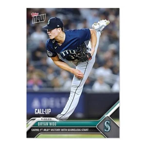 2023 MLB Topps NOW 483 BRYAN WOO SEATTLE MARINERS ROOKIE CALLUP RC - Bild 1 von 2