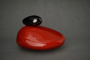 Elegante Steinform Keramik Feuerbestattung Asche Urne. Einzigartige Gedenk Trauer Urne - Bild 1 von 12
