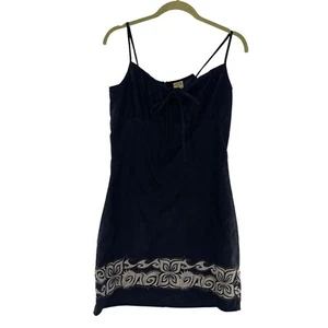 Coconut Pier Dress M Sleeveless Mini Babydoll Y2K Floral Vacation Sweetheart b - Picture 1 of 12