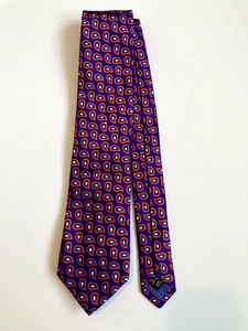Richard James 100% silk tie 8cm blade elegant abstract paisley pattern - Picture 1 of 4