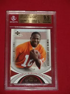 2005 UD Mini Jersey Collection Cadillac Williams Rookie BGS 9.5 GEM MINT #75 RC - Picture 1 of 2