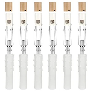 6 Sets E12 Chandelier Socket Candelabra Socket Replacement Adjustable Height Cha - Picture 1 of 9