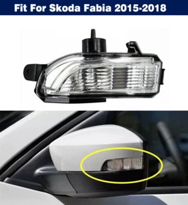Left Side Rear View Mirror Turn Signal Light Lamp For Skoda Fabia 2015-2018 - Picture 1 of 9