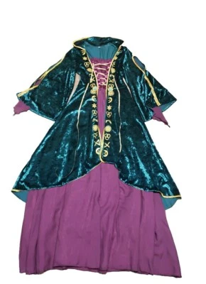 Vestido Medievil Halloween Bruja Disfraz Cosplay Aplastar Terciopelo Adulto XS Foto 1 de 4