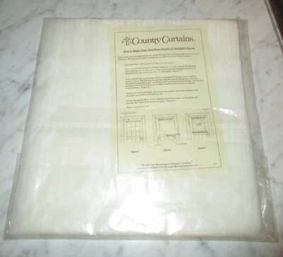 Cortinas Country Stockbridge Mass. Panel de puerta crema 36" - Nuevo en paquete Foto 1 de 4