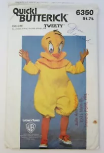 Butterick 6350 Tweety Kostüm Schnittmuster Kinder Größen 2 - 12 ungeschnitten - Bild 1 von 4