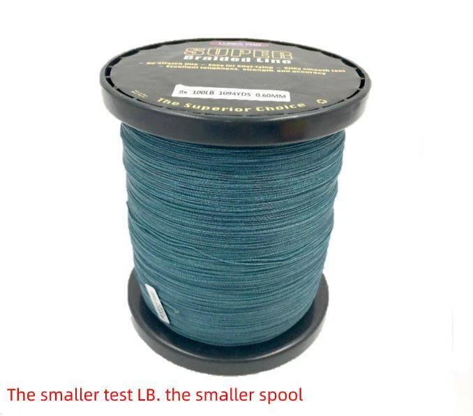 Línea de pesca trenzada de 1100 yardas 10 12 15 20 25 30 40 50 lb 65 lb 80 lb Foto 1 de 1
