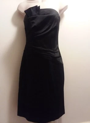 NWT White House Black Market Little Black Strapless Dress 4 $168 Cocktail C019 - Image 1 of 4