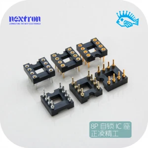 8Pin Gold-plated IC Holder Socket DIP-8 Round Hole Socket For HiFi Fever Op Amp - Picture 1 of 5