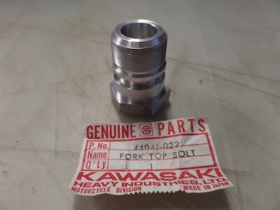 Tampa superior de garfo NOS Kawasaki fabricante de equipamento original 1970 G31M 1967-1969 C2SS 1968-1970 F3 44041-022 - Imagem 1 de 4