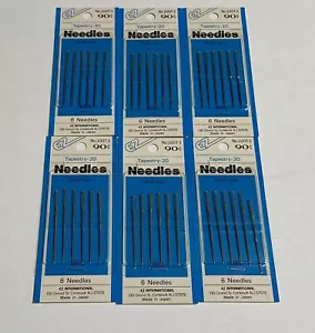 EZ Hand Sewing Needles Set of 6 Tapestry Size 20 (6Pks) Made In Japan - Picture 1 of 4