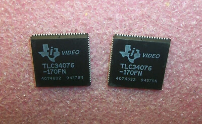 QTY (1) TLC34076-170FN TI PLCC-84 170 MHz VIDEO INTERFACE PALETTE NOS - Image 1 of 3