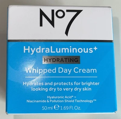 No7 Face Lotion Cream HydraLuminous+ Hydrating Whipped Day Cream 1.6oz NEW - Image 1 of 4