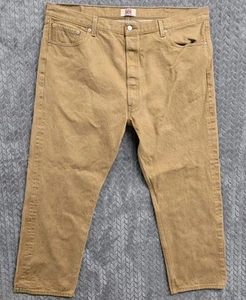 Levis 501 Jeans Herren 44x32 Beige Denim Button Fly Khaki Baumwolle (eigentlich 43x30) - Bild 1 von 11