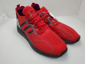 Adidas Men's ZX 2K Boost Red/Leopard Running Shoes FZ5414 New W/tag. Size 13 - Picture 1 of 21