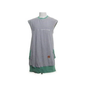 Finkid, Kleid, Größe: 134/140, Weiß/Blau/Grün, Baumwolle/Elasthan, Streifen #fEQ - Bild 1 von 6