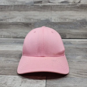 Pink Blank Canvas Hat Cap Adult Womens Adjustable Snapback Meshback  - Picture 1 of 6