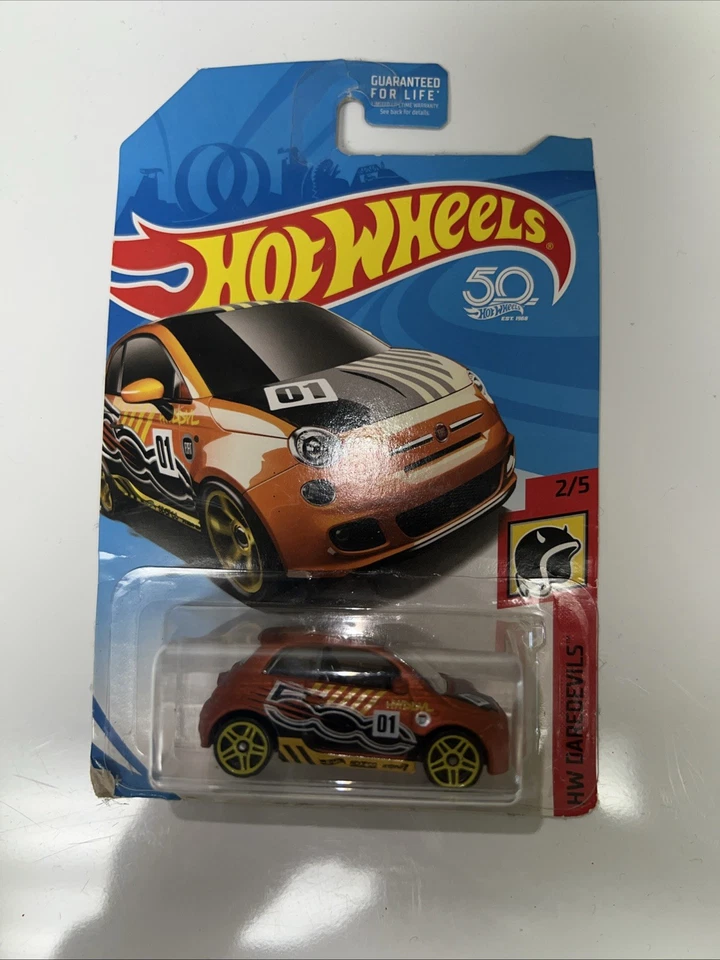 Hot Wheels Super Treasure Hunt Fiat 500- Daredevils 2/5 Original Packaging 2018 - Image 1 of 1