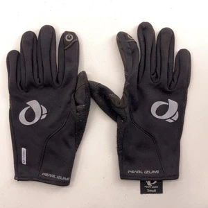 Pearl iZumi Black Thin Gloves Size Small Reflective Logo - Picture 1 of 6