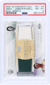 Bill Russell & Kareem Abdul-Jabbar Celtics 2005-06 Upper Deck #4/10 PSA 8 Card - Picture 1 of 3
