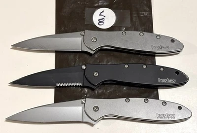 3 cuchillos de bolsillo Kershaw puerro 1660CKTST Y 2 piezas 1660 diseño cebolla Foto 1 de 4