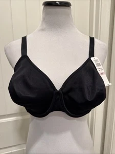 Wacoal Exquisite Essentials Black Bra #855126 SZ 40D Embroidery Underwire NWT - Picture 1 of 14