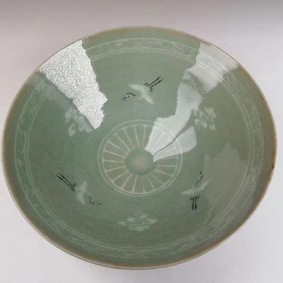 Tazón de té Ryu Geun-young Goryeo Celadon Living National Treasure of Korea con caja Foto 1 de 4