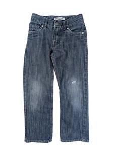 Levi's 514 Regular Fit Medium Wash Blue Denim Straight Leg Jeans Boy's Size 7R - Picture 1 of 7