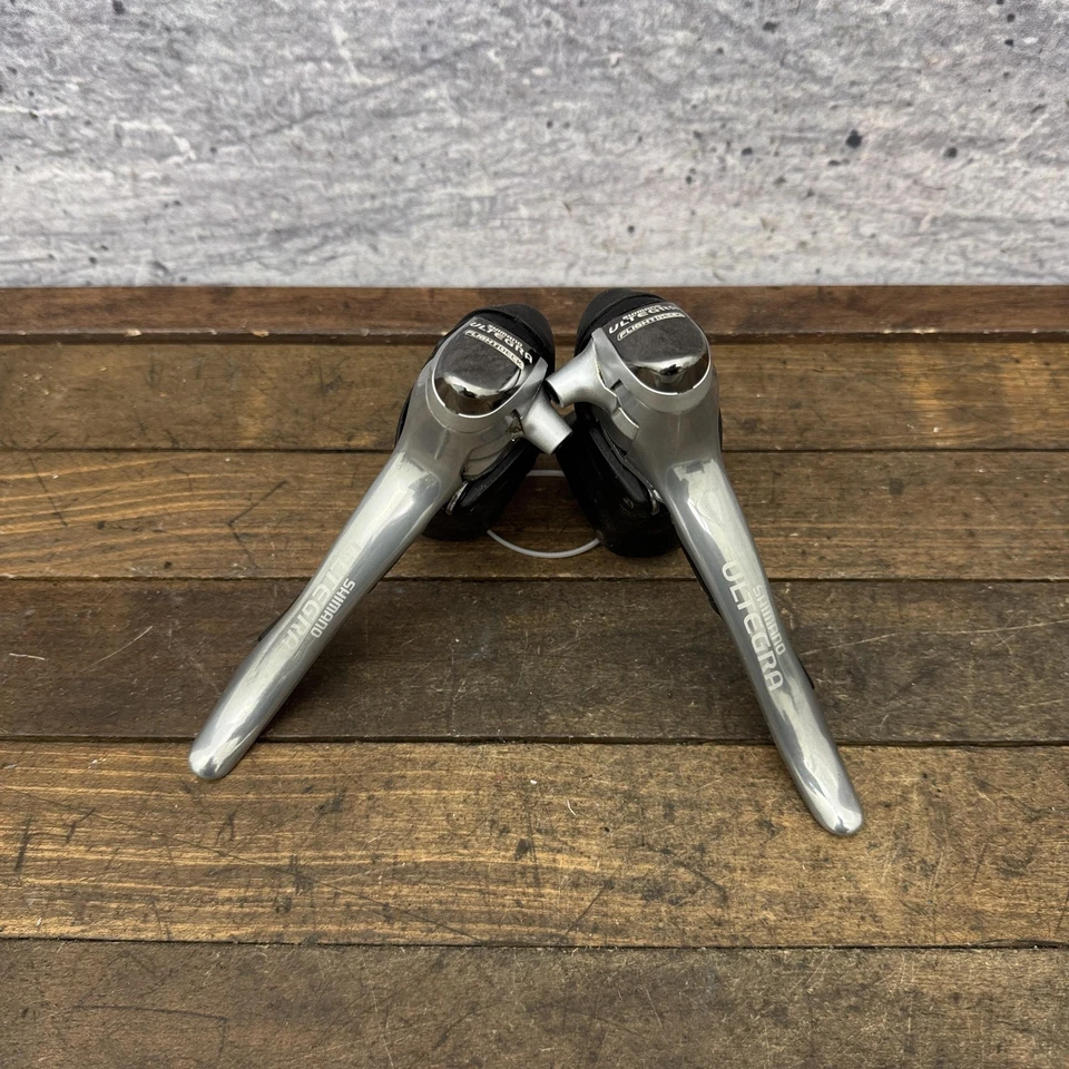 Vintage Shimano Ultegra ST-6510 Flight Deck 2x9 STI Shifters Japan Road Bike - Image 1 of 4