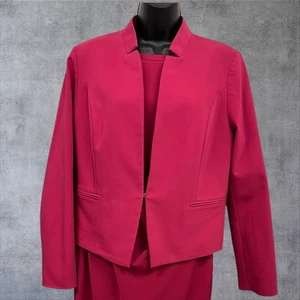 White House Black Market Damen fuchsia pink Karriere Büro Blazer Gr. 12 - Bild 1 von 7