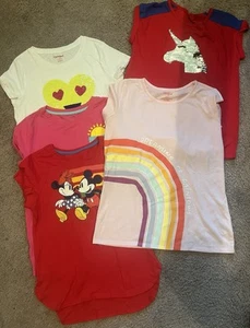Lot Of Girls cat and jack girls shirts Tops lot L Xl - Picture 1 of 22