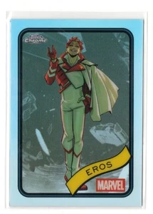 2025 Topps Marvel Chrome Eros ARGENTO RIFRATTORE PARALLELO #3 FRATELLO DI THANOS - Foto 1 di 1