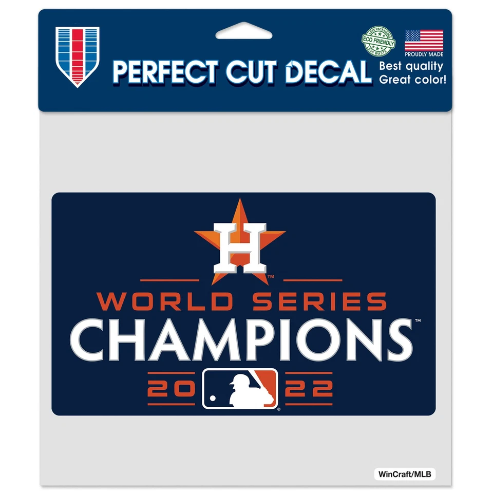 WinCraft Houston Astros 2022 World Series Champions 8" x 8" Perfect Cut Decal - Image 1 of 1