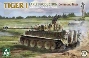 Takom No.2195 Tiger 1 Tank  Early Command Tiger Model Kit 1/35 + 1/16 Figure NEW - Picture 1 of 4