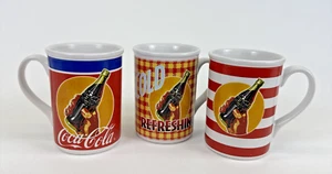 Coca-Cola Gibson Collection 14oz Coffee Mugs (Set of 3) Coke - Picture 1 of 13