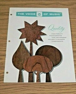 Vintage VM The Voice of Music Brochure Color Glossy 4 Page Perfect Condition  - Bild 1 von 4