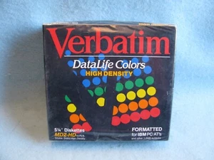 Vintage Verbatim High Density 5 1/4 Inch Diskettes, Disks, Unopened Box - Picture 1 of 3