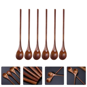6 Pcs Round Handle Stirring Spoon Baby Spoons Accessories Teaspoon - Picture 1 of 12