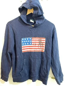 Ralph Lauren Boys Large 14-16 Years Blue Long Sleeve Pullover Hoodie (VG COND) - Picture 1 of 3